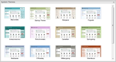 Ready theme selection