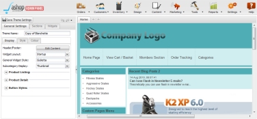 Real time theme editor